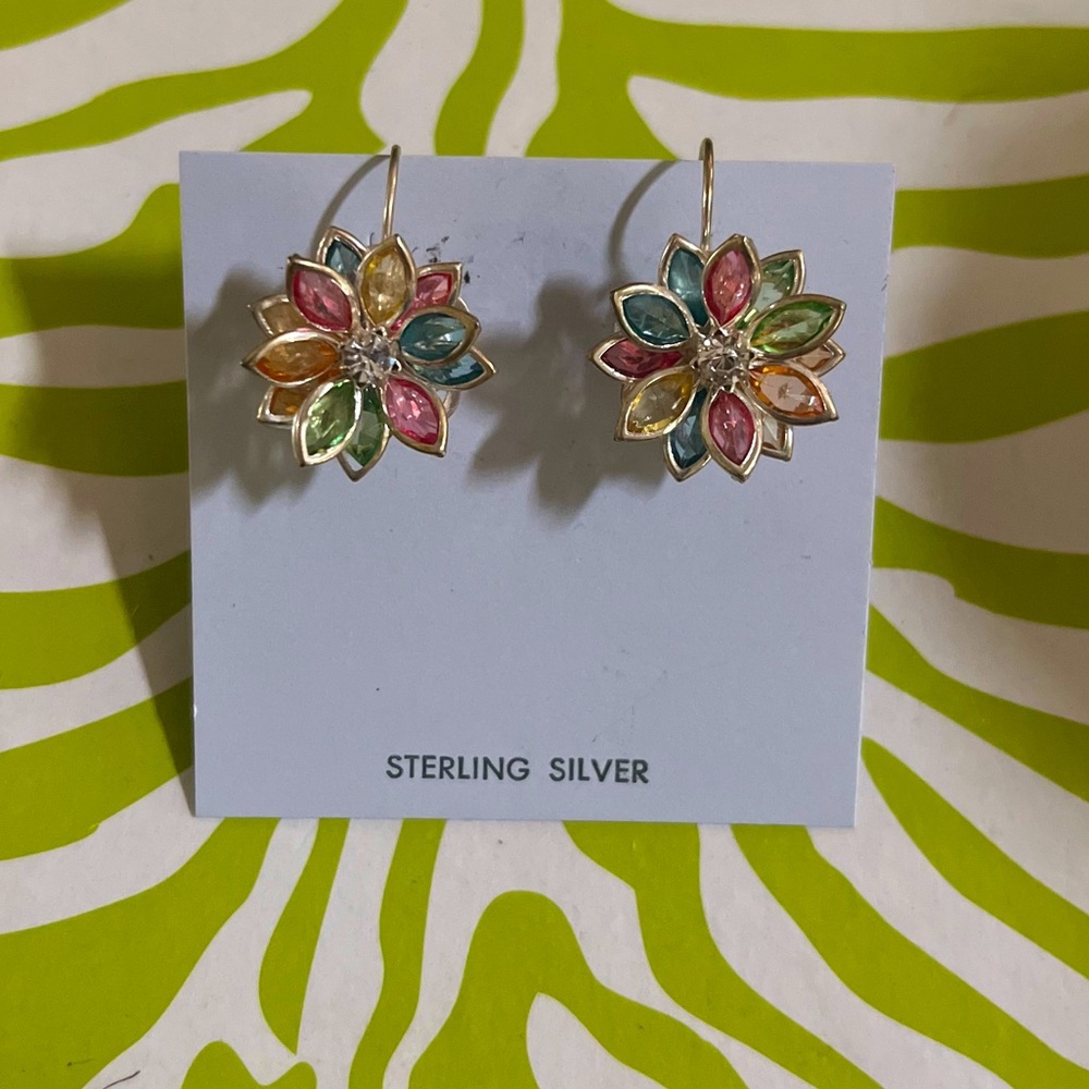 Rainbow Floral Earrings